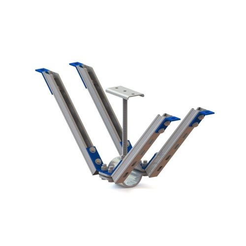NICZUK Connecting, enlarged plate XX3 135° for channels type MG, MF, MH fire zinc-plating