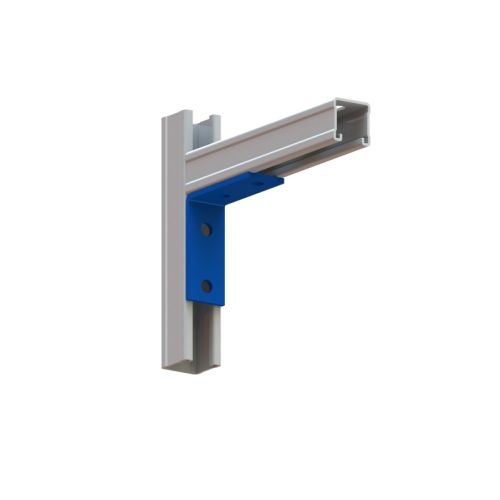 NICZUK Connecting plate XX7 90° for channels type MG, MF, MH stainless