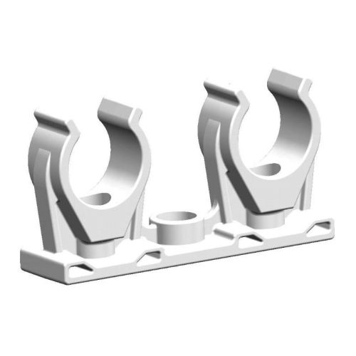 NICZUK Plastic double pipe clamp 22 KPL