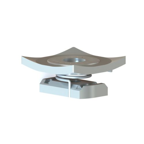 NICZUK Slide nuts with spring and steel washer M12 for channels type MG,MF,MH   