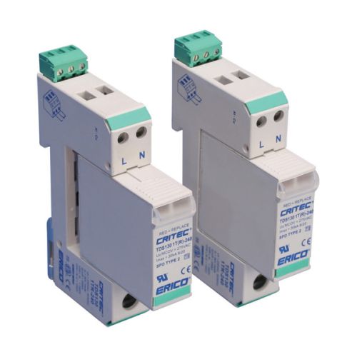 TDS1301TR150702421 nVent Erico Transient Discriminating Surge Diverter, 20 kA Three Mode Remote Contacts, 120-150 VAC Un 