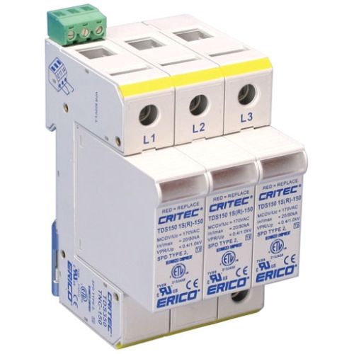 TDS350TT150702416 nVent Erico Transient Discriminating Surge Diverter, 50 kA TT System, 120-150 VAC Un