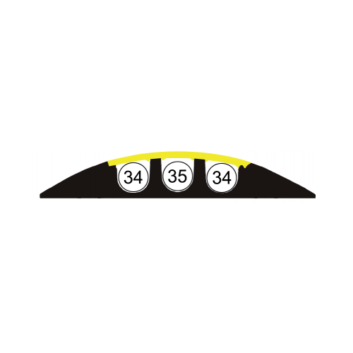 Angle 45° Left t turn - for BOA 35-3 - PA35CAG
