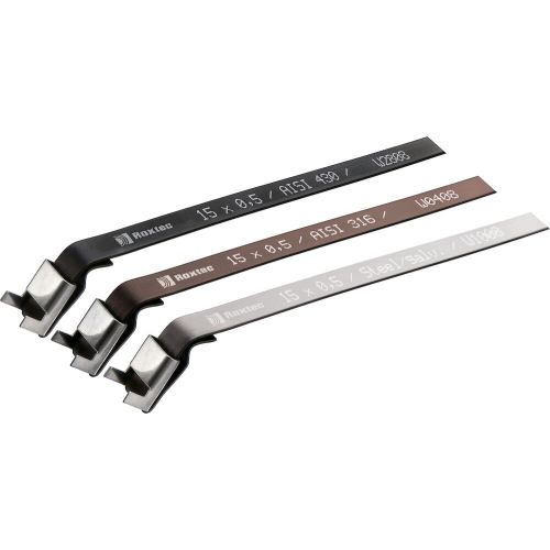 STRAP 15x0,5 BLACK/AISI430 L=800