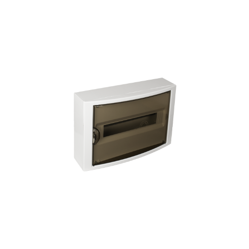  362x250x104, 14 Modules, Horizontal Opening, 2 PE Terminals, Fumé - R5021PFR2
