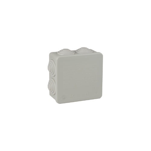 Sealed Junction box 80x80x35 Internal dimensions. IP55 IK07. Pressure closing. - 604C
