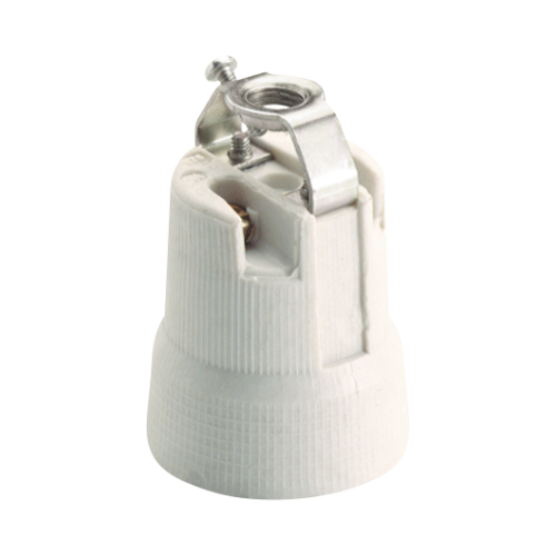  SOLERA Thread holder E-27 Anti rotation protection, shock protected, 4A, 250V, white - 678B