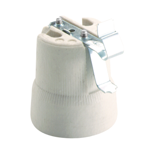 SOLERA  Thread holder E-27 shock protected, 4A, 250V, white - 678G