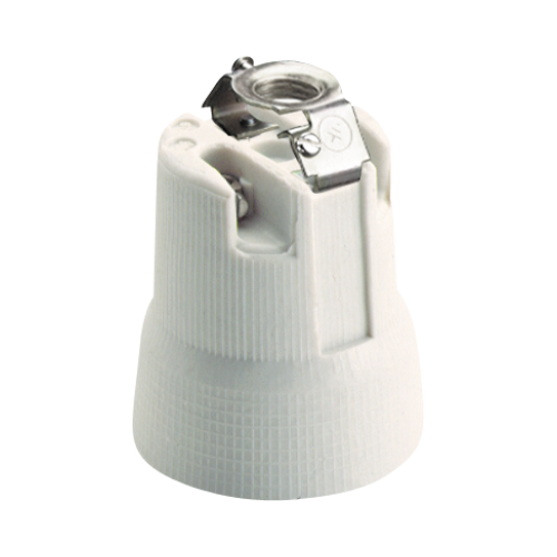  SOLERA Thread holder E-27 Anti rotation protection, shock protected, 4A, 250V, white - 678R