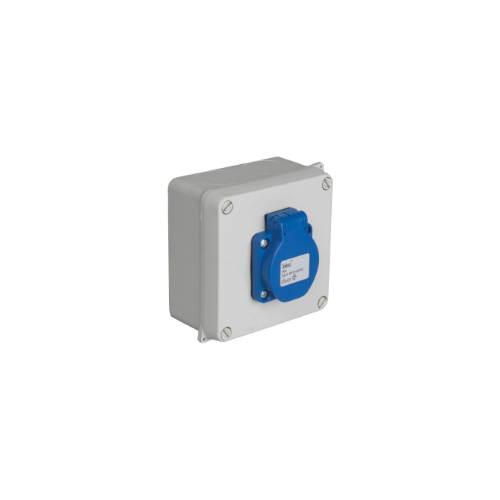Sealed Junction box IP44 IK07. Internal dimensions 100x100x55. ¼ turn screw.  - 815-2