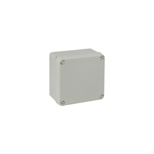 Sealed Junction box 100x100x55 Internal dimensions. IP65 IK07. ¼ turn screw. - 815NU