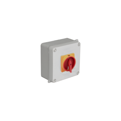 Sealed Junction box Switch 0-1, 2P, 16A. Internal dimensions 100x100x55.
¼ turn screw - 815I2P16