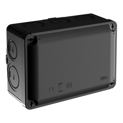 Sealed Junction box 220x170x140 Internal dimensions. IP65 IK07. ¼ turn screw. - 886A