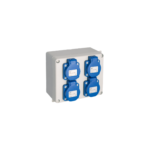 Sealed Junction box with Special mounting IP44 IK07. Internal dimensions 160x135x70. ¼ turn screw.  - 817-42P