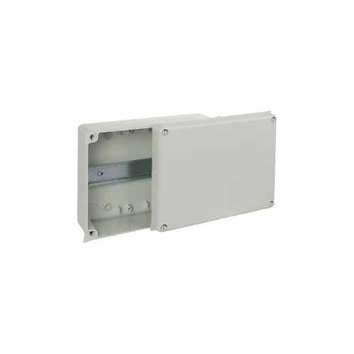 Sealed Junction box 220x170x80 Internal dimensions. IP65 IK07. ¼ turn screw.
DIN rail 35 mm. - 886G