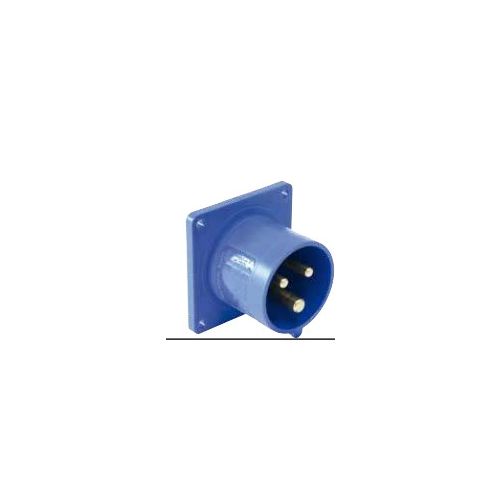 Fitted plugs 2P+T, 32A, IP 44, 230V, Frame: TA1300C/1, 56x56mm - 934133