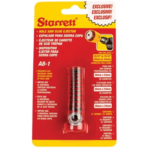Starrett Hole Saw Arbor Accessories (Core Ejector) KA8-1