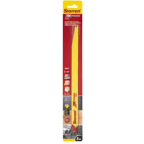 Starrett Sharp Bi-Metal Unique™ Reciprocating Saw Blade BT12610-2