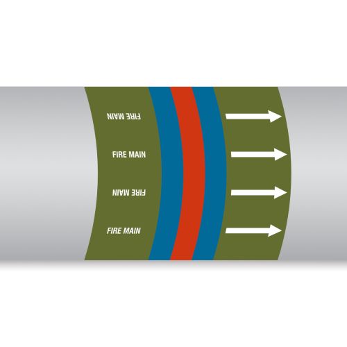 BRADY Pipe and valve markers 308783