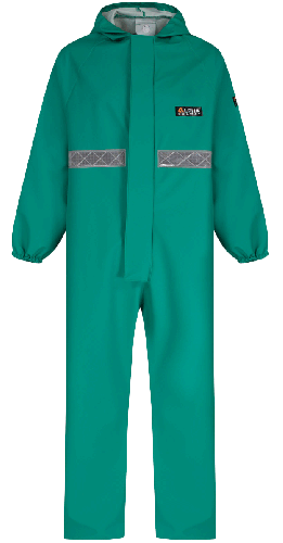 CPBH-EW-R - Alpha Solway Chemsol plus - boiler/hood/reflective tape/zip/velcro (GREEN)- (Small)