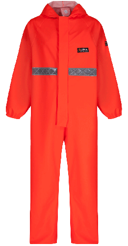 CPBH-R - Alpha Solway  Chemsol Plus - boiler suit with hood and reflective tape (ORANGE)- (Medium)