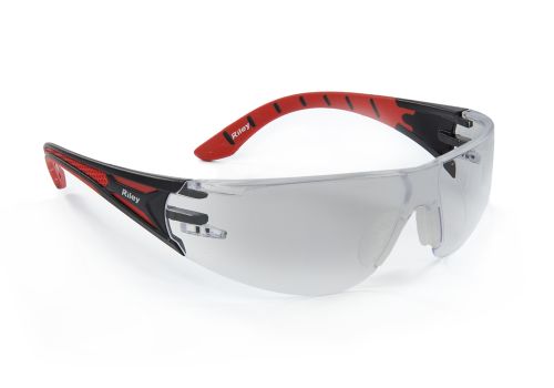 Riley Stream Red Safety Spectacles -Grey