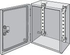 HOFFMAN LMK35E SCREW COVER GL66 ENCLOSURE DIN RAIL BRACKET L350