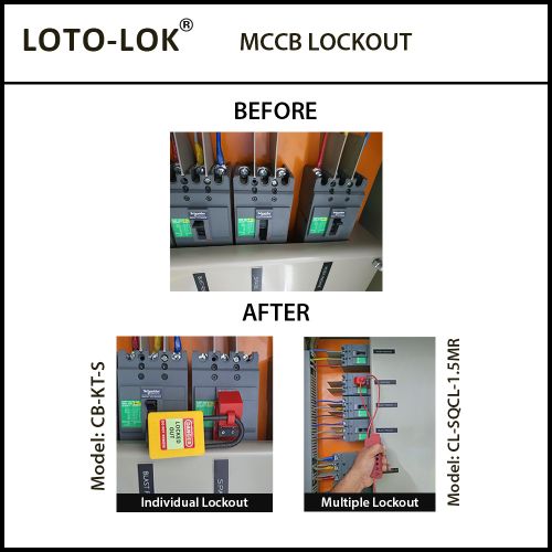 Cable Lockout Economy Squeezer Multipurpose, Galv. steel cable PVC coated with brass end cap CL-SQCL-1.5MR