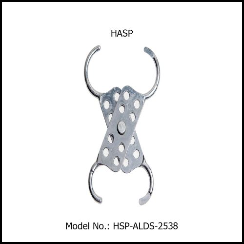 Aluminum - Hasp, Dual jaw size 25/38 mm HSP-ALDS-2538