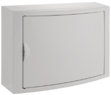  362x250x104, 14 Modules, Horizontal Opening, White - 5021