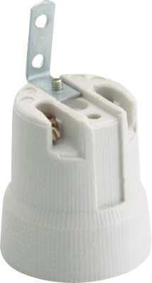  SOLERA Thread holder E-27 shock protected, 4A, 250V, white - 678F