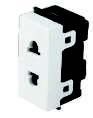  SOLERA Euro & Italian Sockets 2P+ E 16A, Metallic - A06M