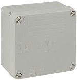 Sealed Junction box without cones 100x100x45, IP 55, IK 07, Grey - 615C