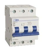 SOLERA Magnetic breaker Three Modules, 3Modules, 6Ka, 63A, TYPE C - CBM363