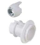 SOLERA Thread holder E-14. Fast connection, 2A, 250V, Thermoplastic, white - 14L