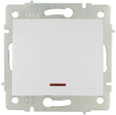  SOLERA Light bell push button 10Ax250V Quick connector, WHITE - ERP04ILQC