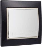  SOLERA Light changer 10Ax250V, Frame included, BLACK - ERP02ILNU